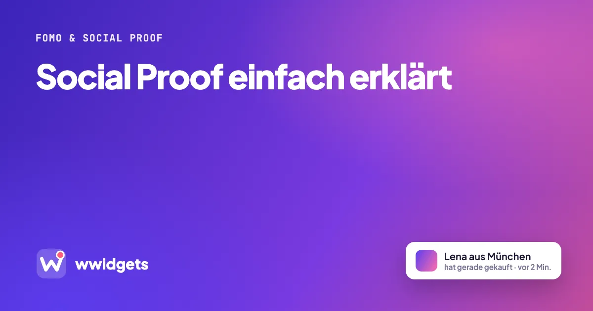 Social Proof einfach erklärt
