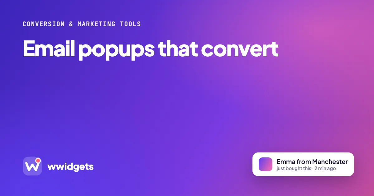 Email popups that convert