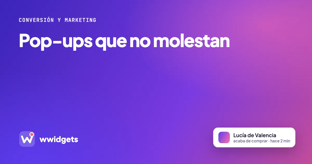Pop-ups que no molestan