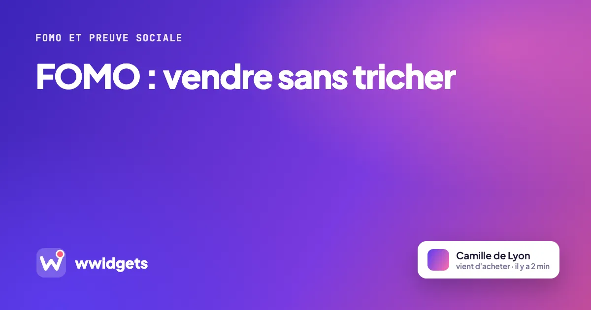 FOMO : vendre sans tricher