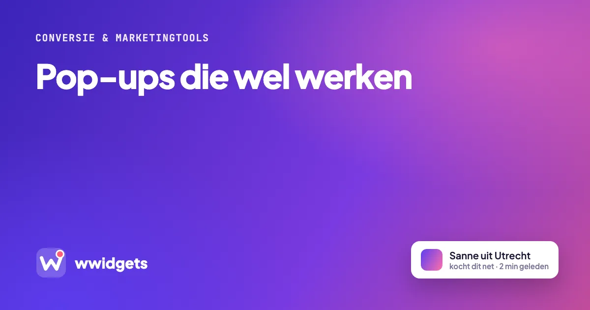 Pop-ups die wel werken